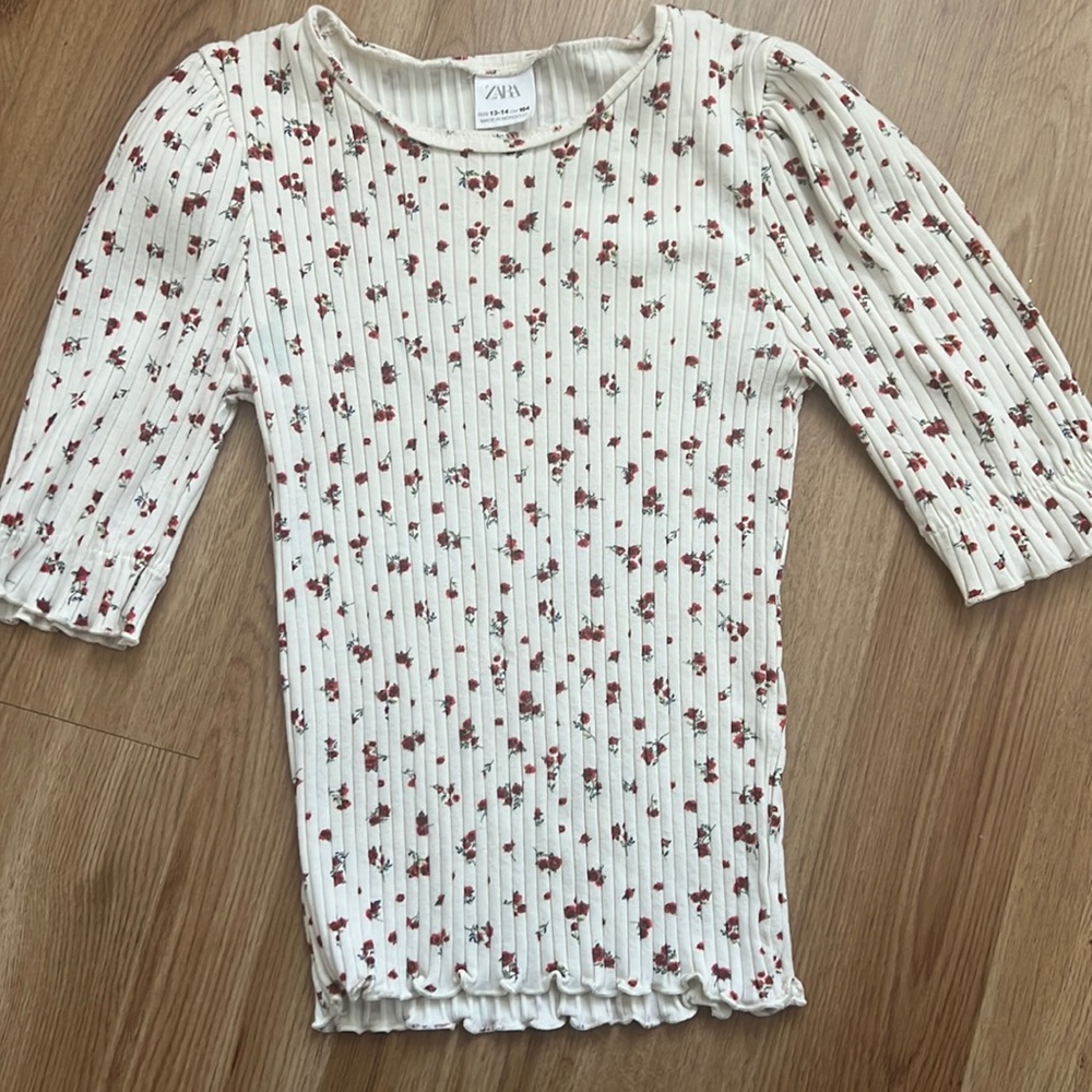 Mid sleeve print shirt